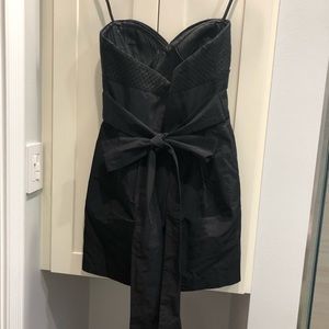 BCBG MaxAzria Black strapless mini dress